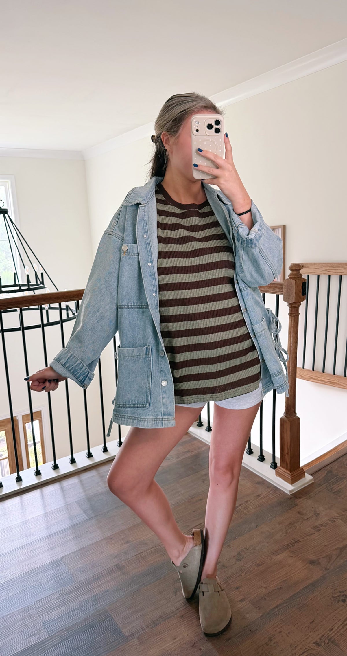 Sage Chocolate Ribbed Long Sleeve