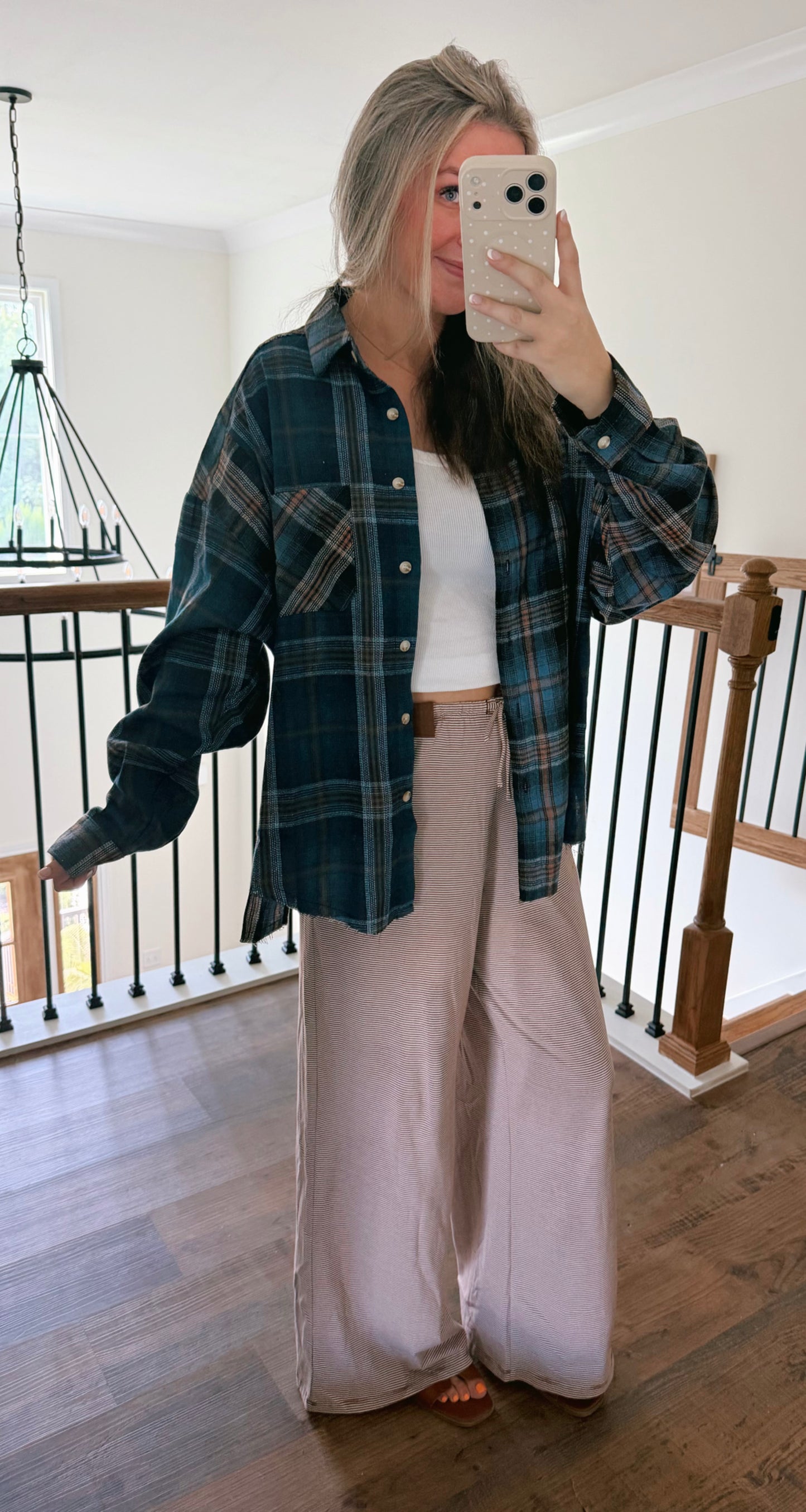 Cocoa Striped Lounge Pants