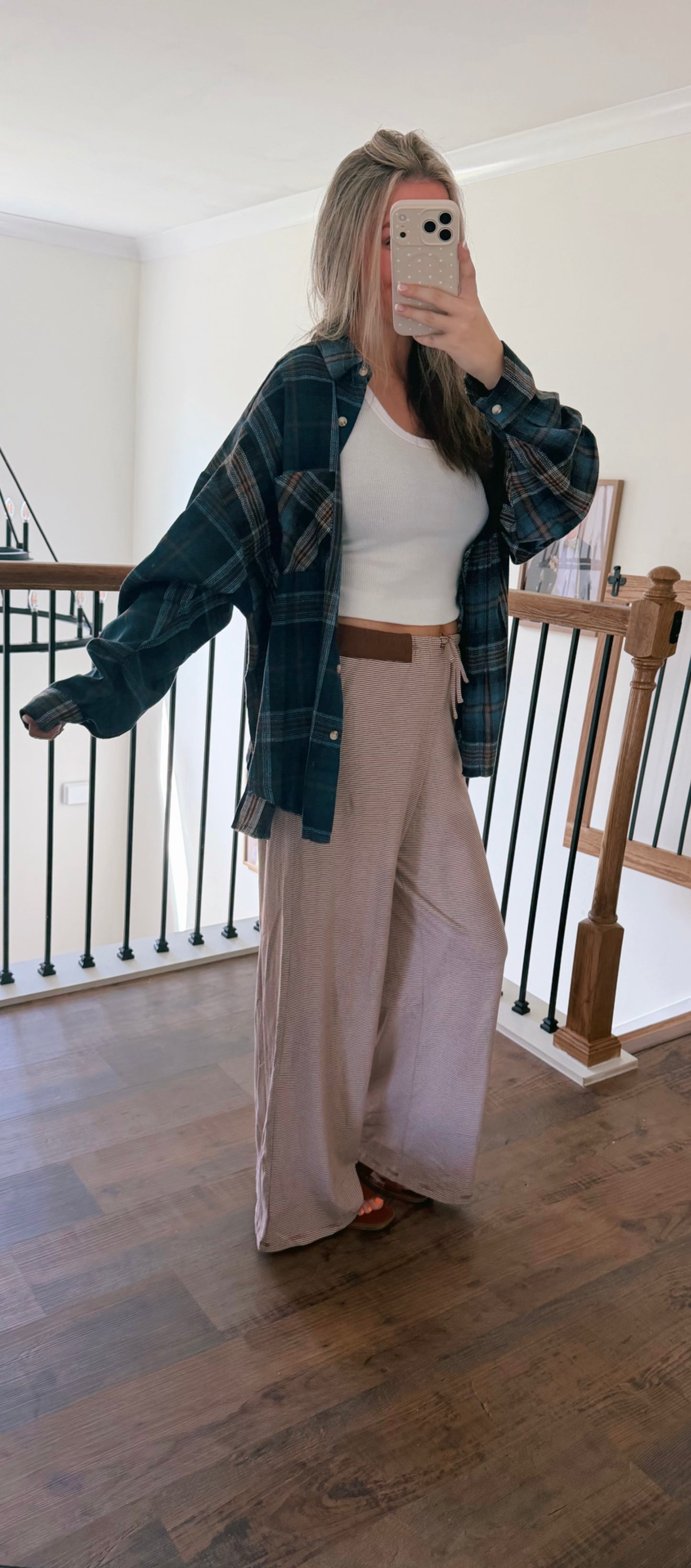 Cocoa Striped Lounge Pants