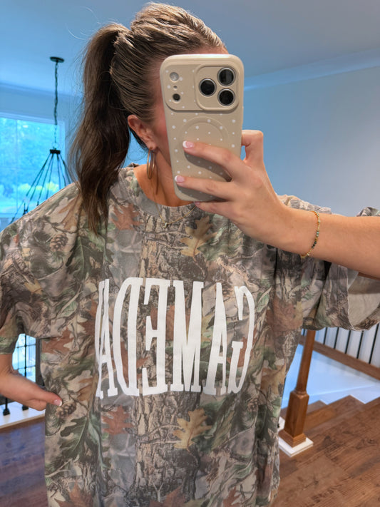 Vintage Camo Game Day Tee